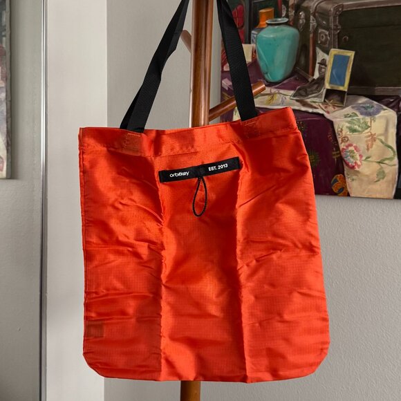 Orbitkey - Foldable Tote Bag in Tangerine - Picture 2 of 9